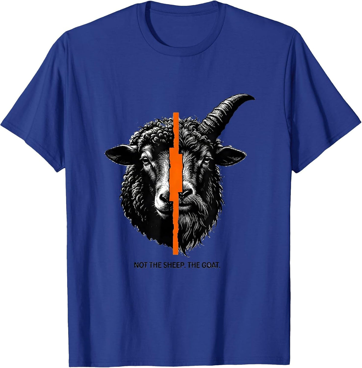 Men's Not The Sheep The Goat Funny Farm Animal Goat Lover Gift T-Shirt - Royal Blue