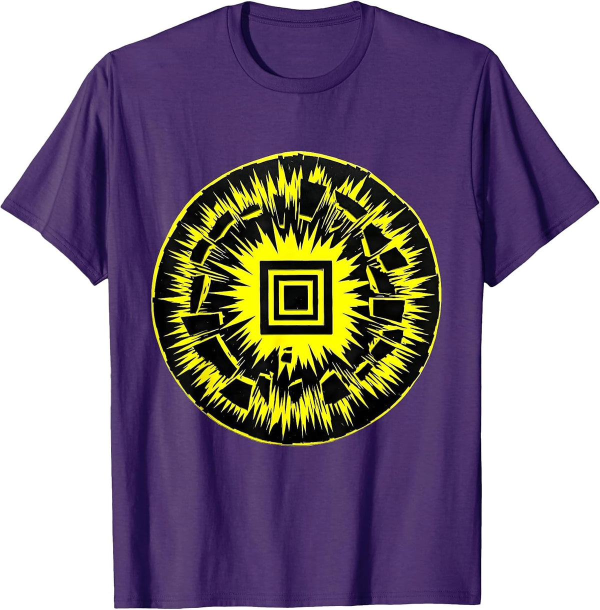 Stencil Badge Support School Counselor Work Humor T-Shirt - Purple