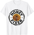 Men's Honey Fixer Rubber Stamp Beekeeper Apiarist Humor T-Shirt - White