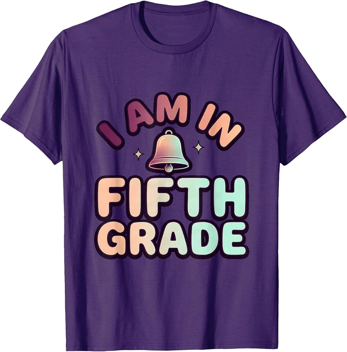 Men's I Am In Fifth Grade Girl Tie Dye Back to School T-Shirt - Purple