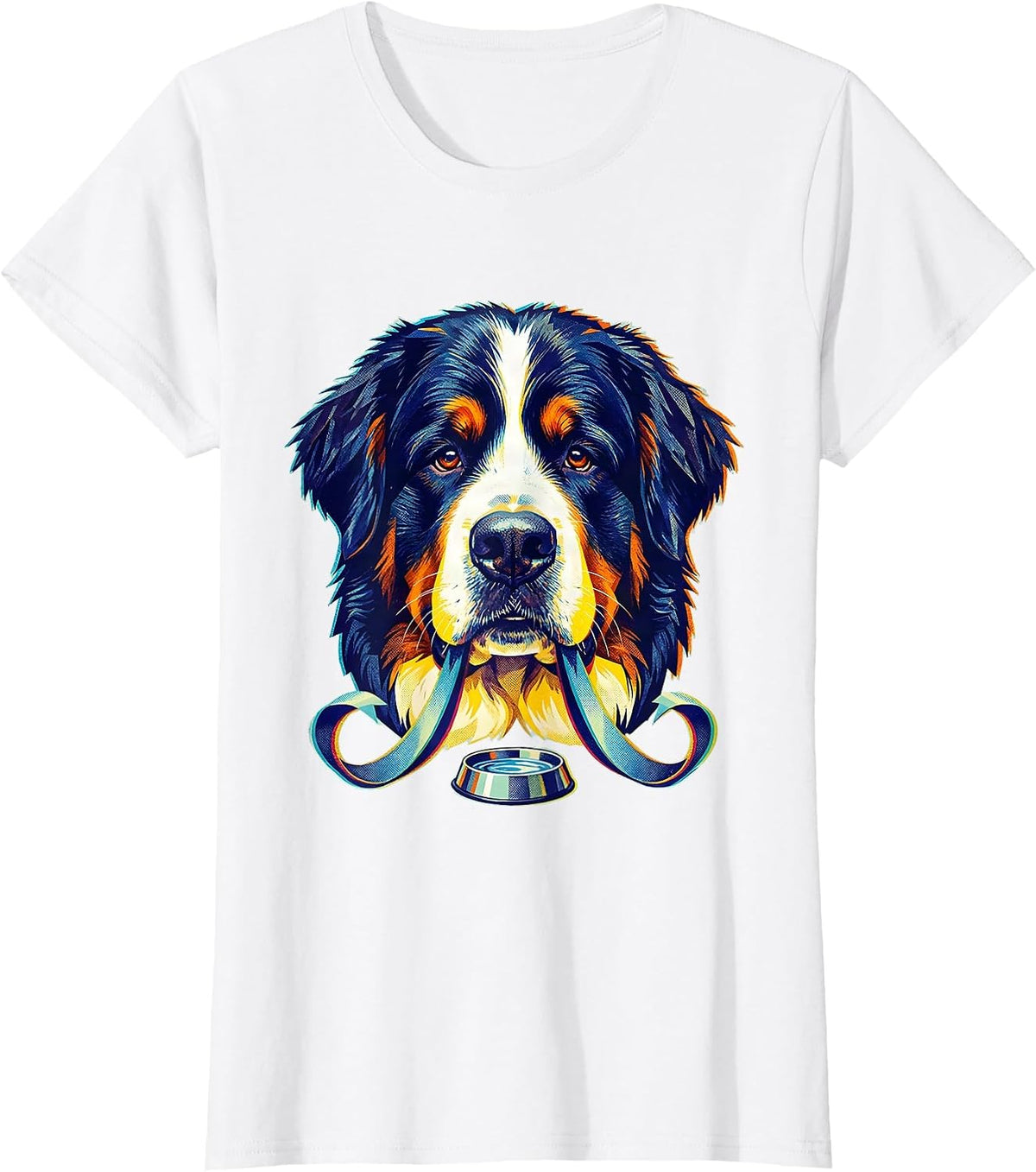 Bernedoodle Jowls Bernese Mountain Dog Owner Humor T-Shirt - White