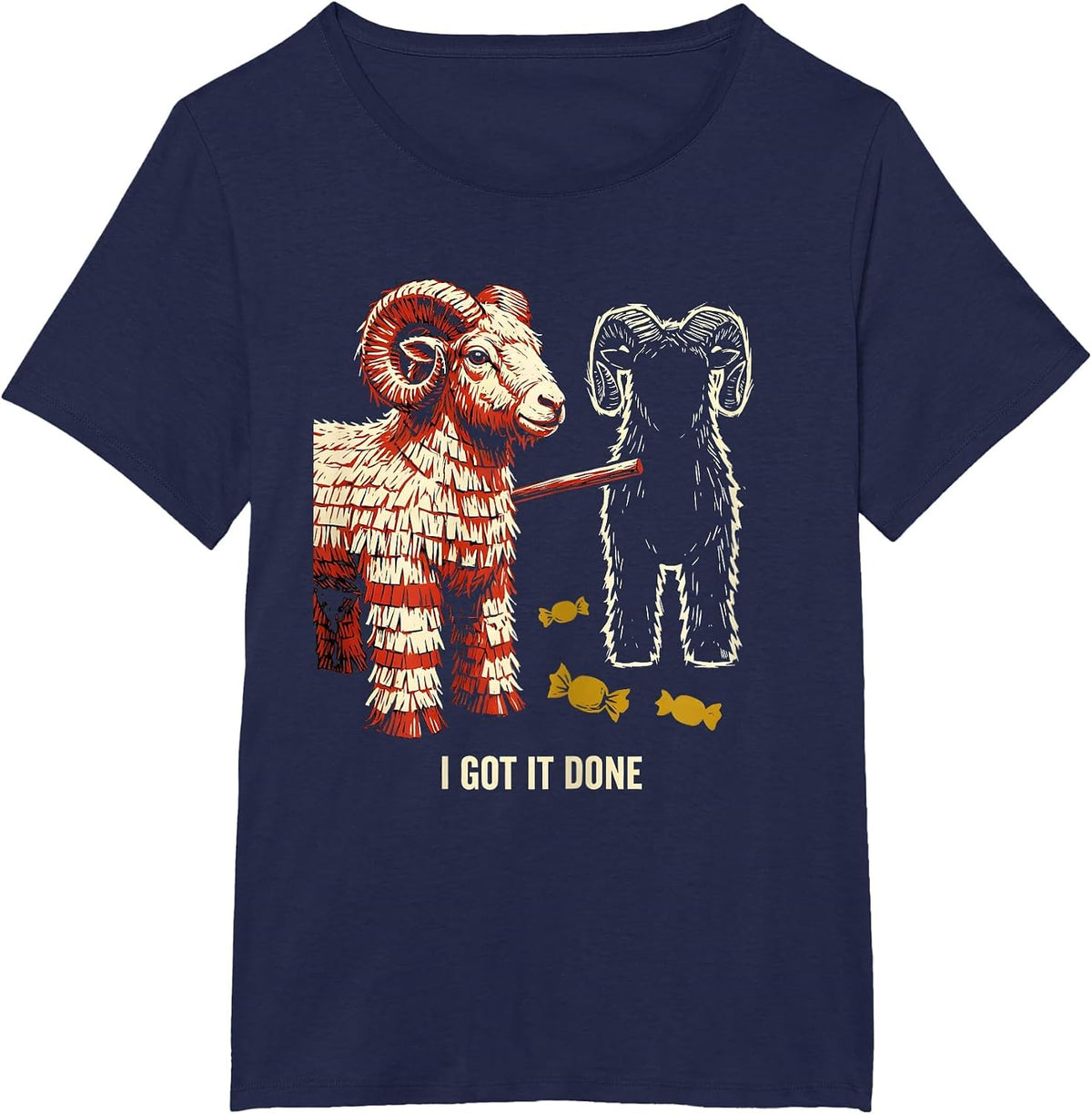 Women's I Got It Done Funny Cinco De Mayo Party Costume T-Shirt - Navy Blue