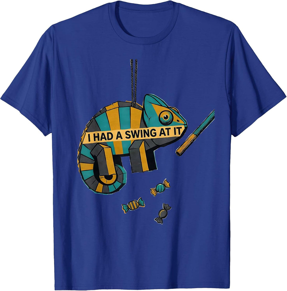 I Had A Swing At It Funny Cinco De Mayo Party Costume T-Shirt - Royal Blue