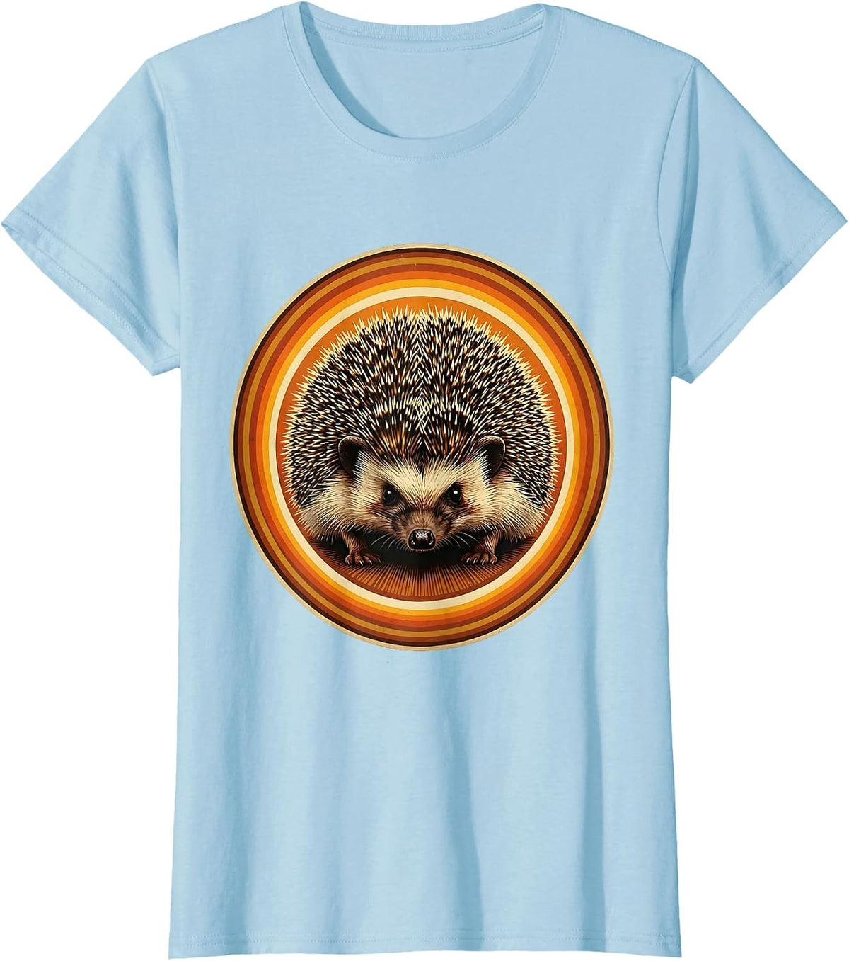 Women's I Could Be Meaner Hedgehog Turned Away T-Shirt - Baby Blue