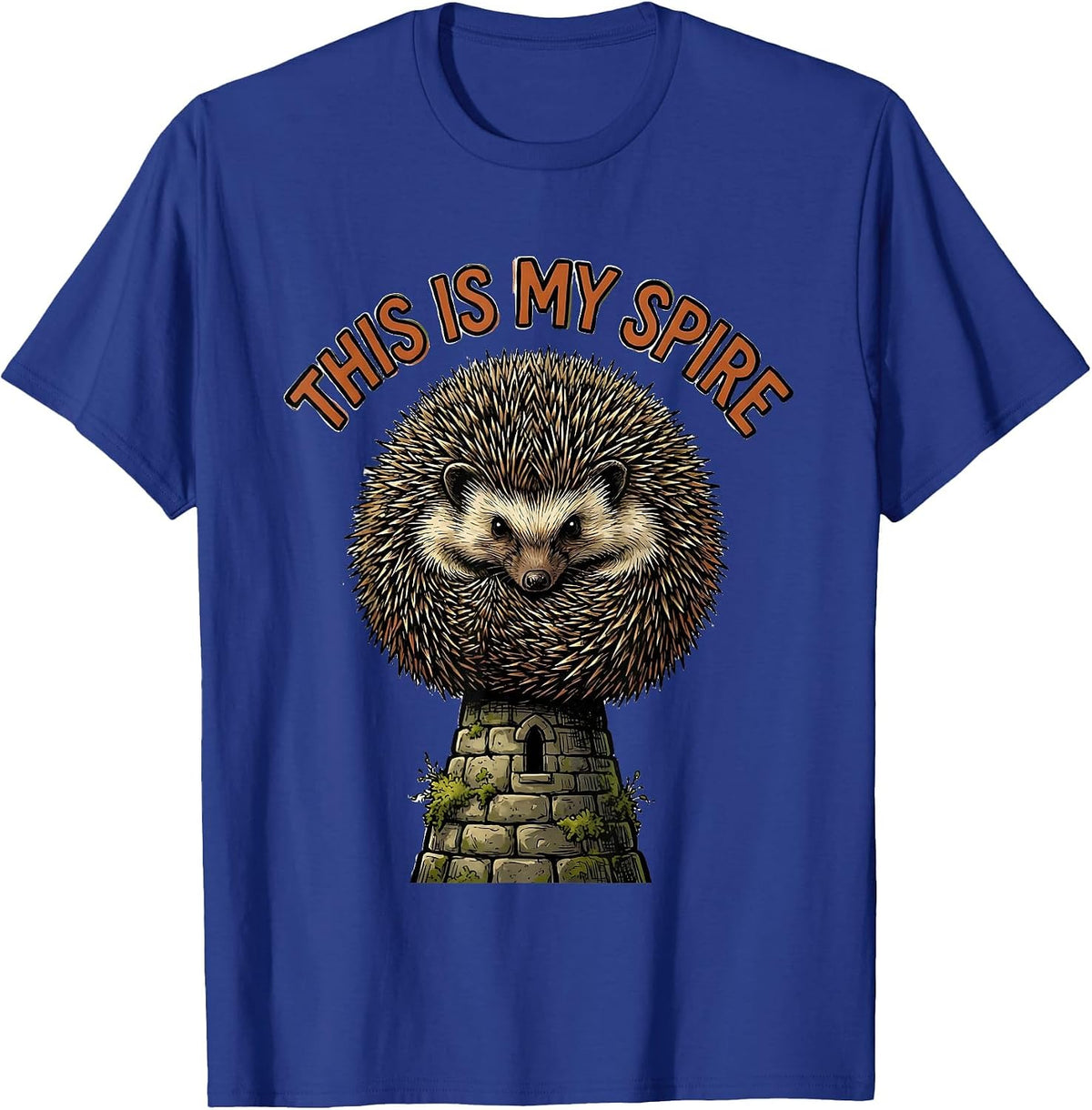 Men's This Is My Spire Quirky Hedgehog Lover Humor Kids Women T-Shirt - Royal Blue