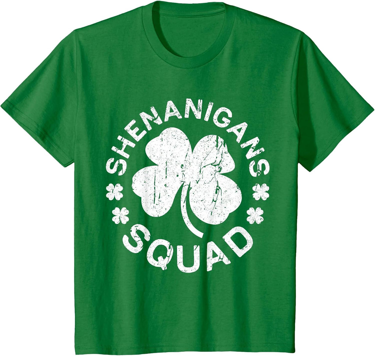 Shenanigans Squad Shirt Irish Men Women Kids St Patricks Day T-Shirt - Kelly Green