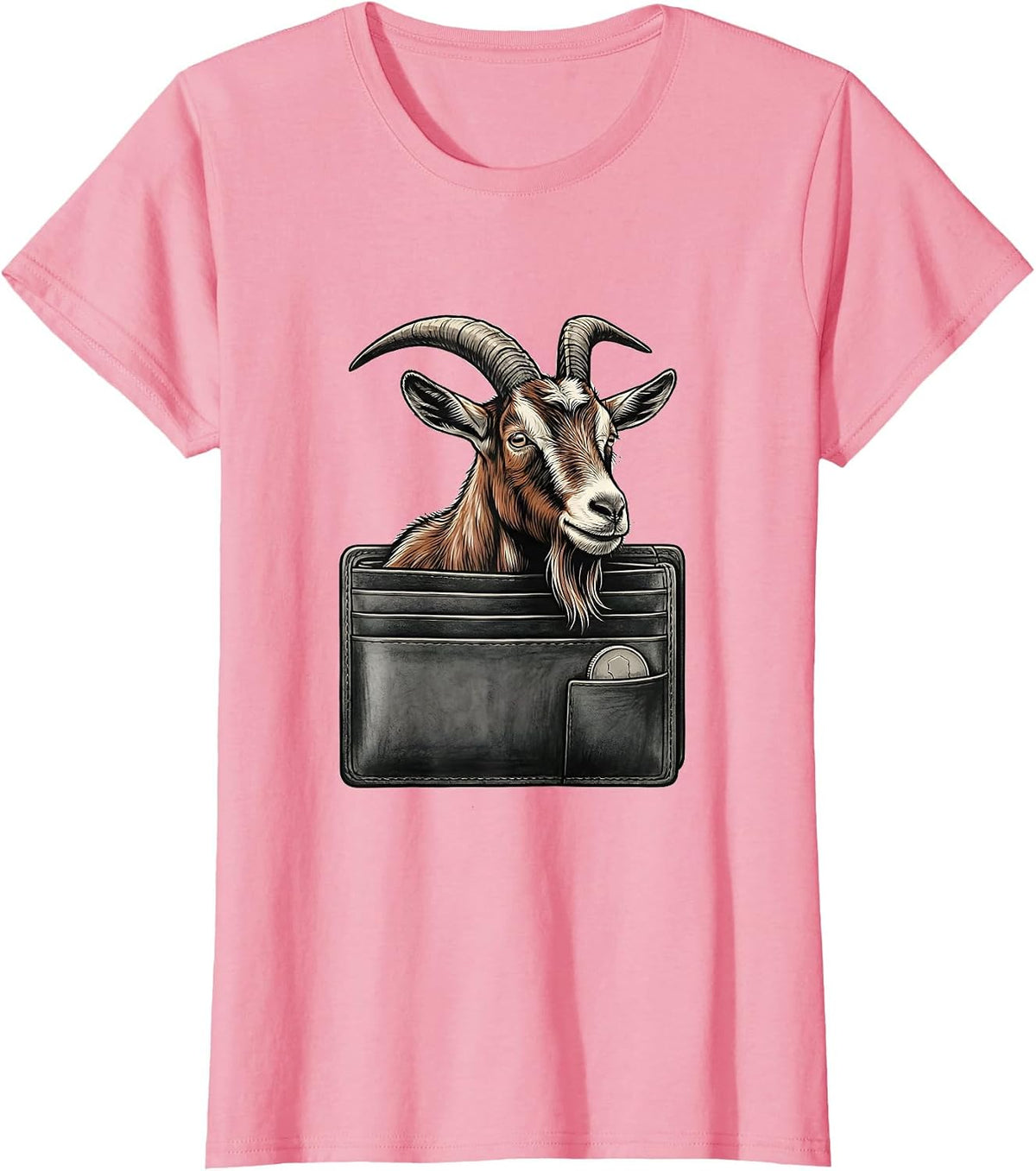 Women's Goat Lover Farm Humor Funny Animal Owner Gift T-Shirt - Pink
