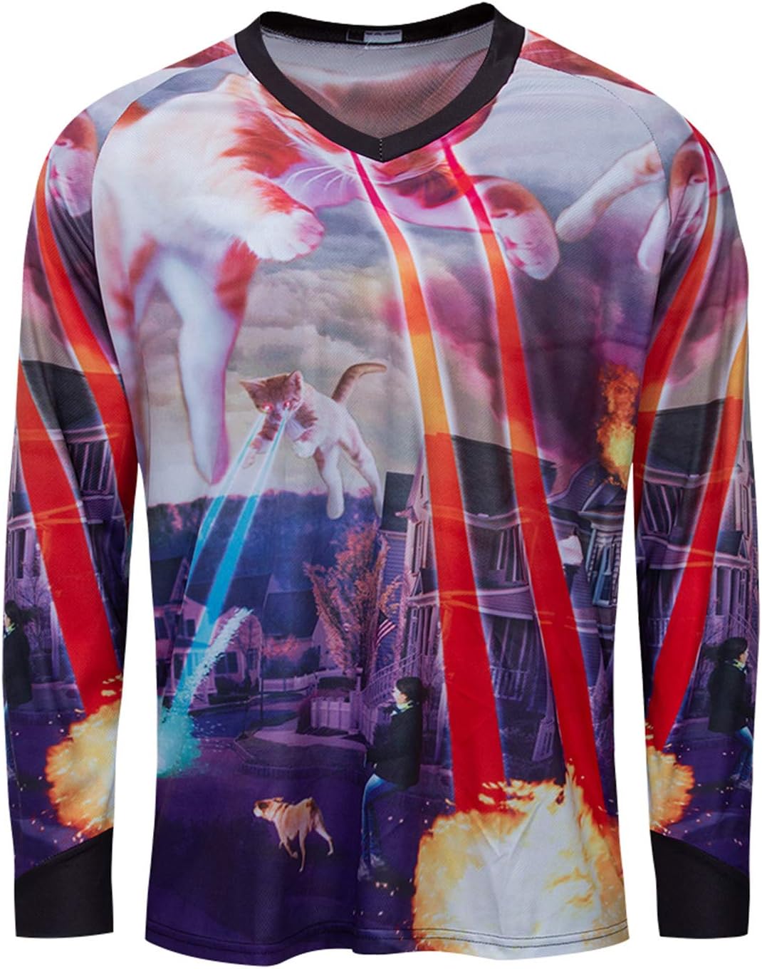 Men's Motocross Jersey Long Sleeve Motocross Shirt Men Mountain Dirt Bike Jersey Downhill Riding Racing Clothing Tops -