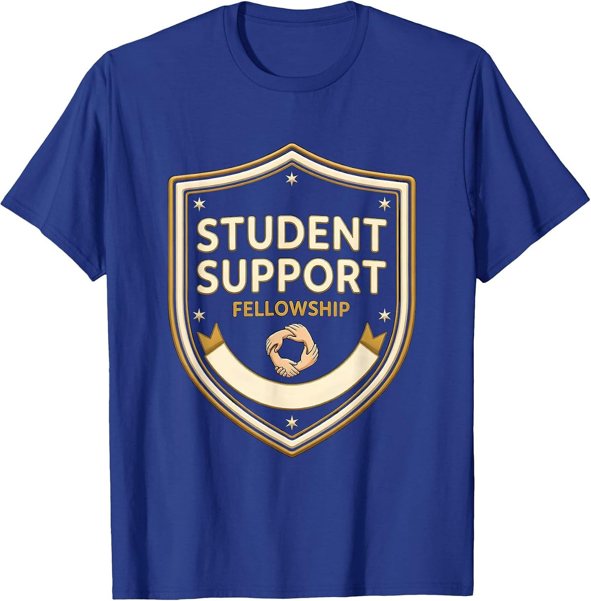 Student Support Fellowship School Counselor Social Worker T-Shirt - Royal Blue