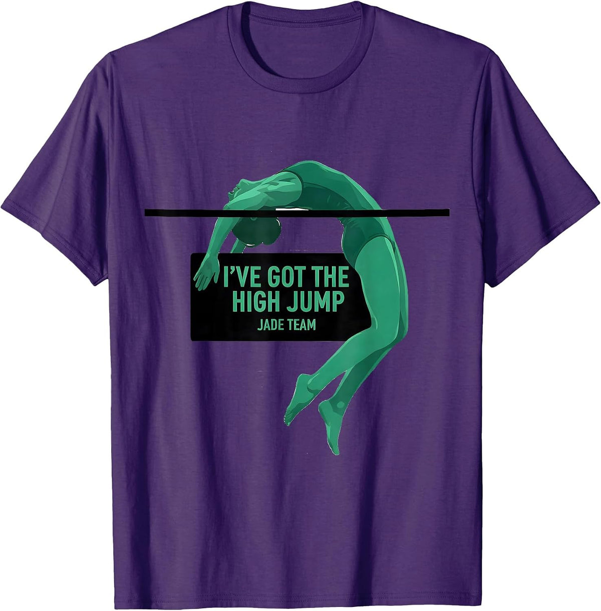 Men's I've Got The High Jump Jade Team Minimalist School Field Day T-Shirt - Purple