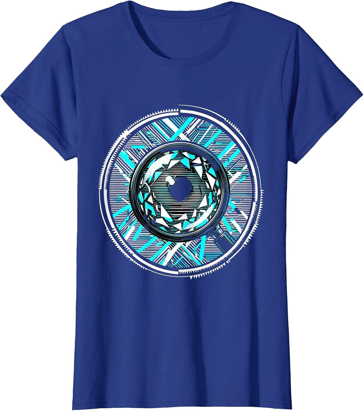Women's Dyslexia Awareness Magnifying Glass Graphic T-Shirt - Royal Blue