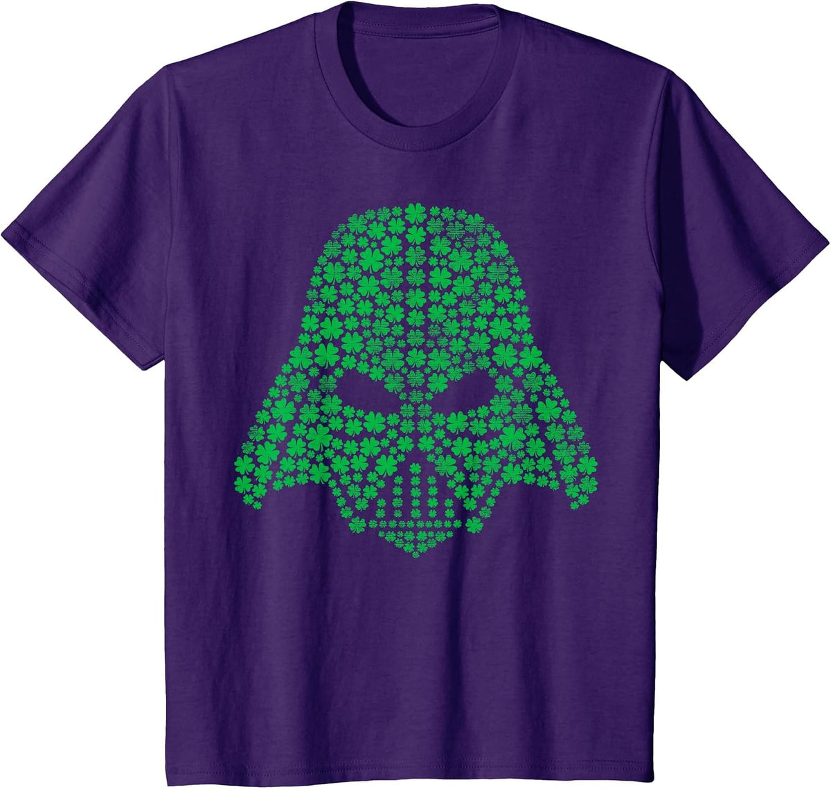 Star Wars Darth Vader Clover Saint Patrick's Graphic T-Shirt T-Shirt - Purple
