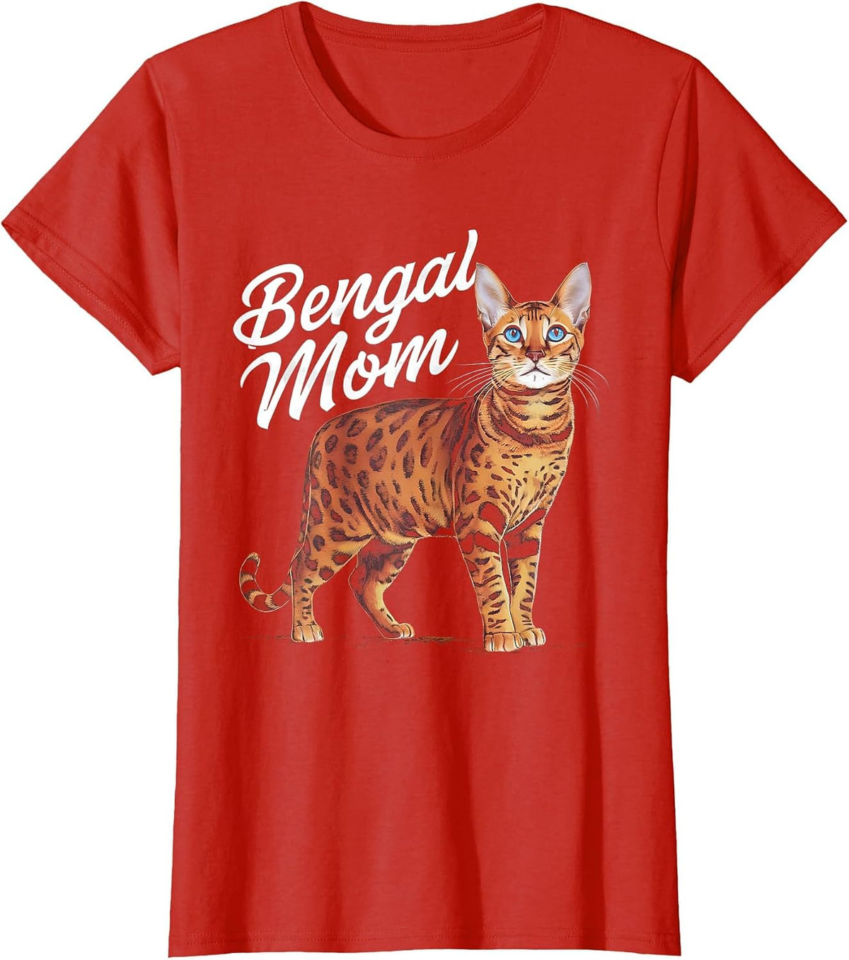Bengal Mom T-Shirt - Red
