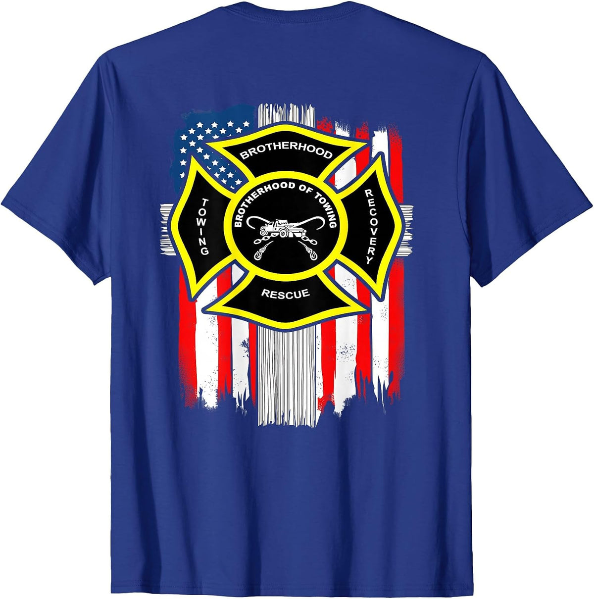 Tow Lives Matter Slow Down More Over T-Shirt - Royal Blue