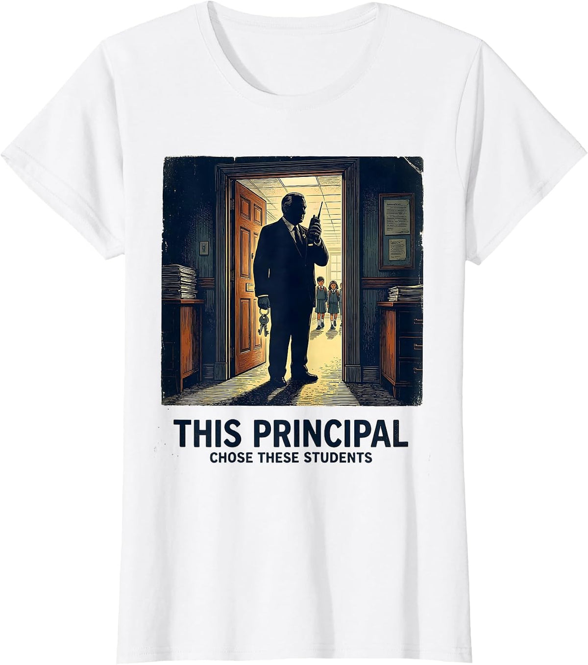 Women's This Principal Chose These Students Vintage Principal T-Shirt - White