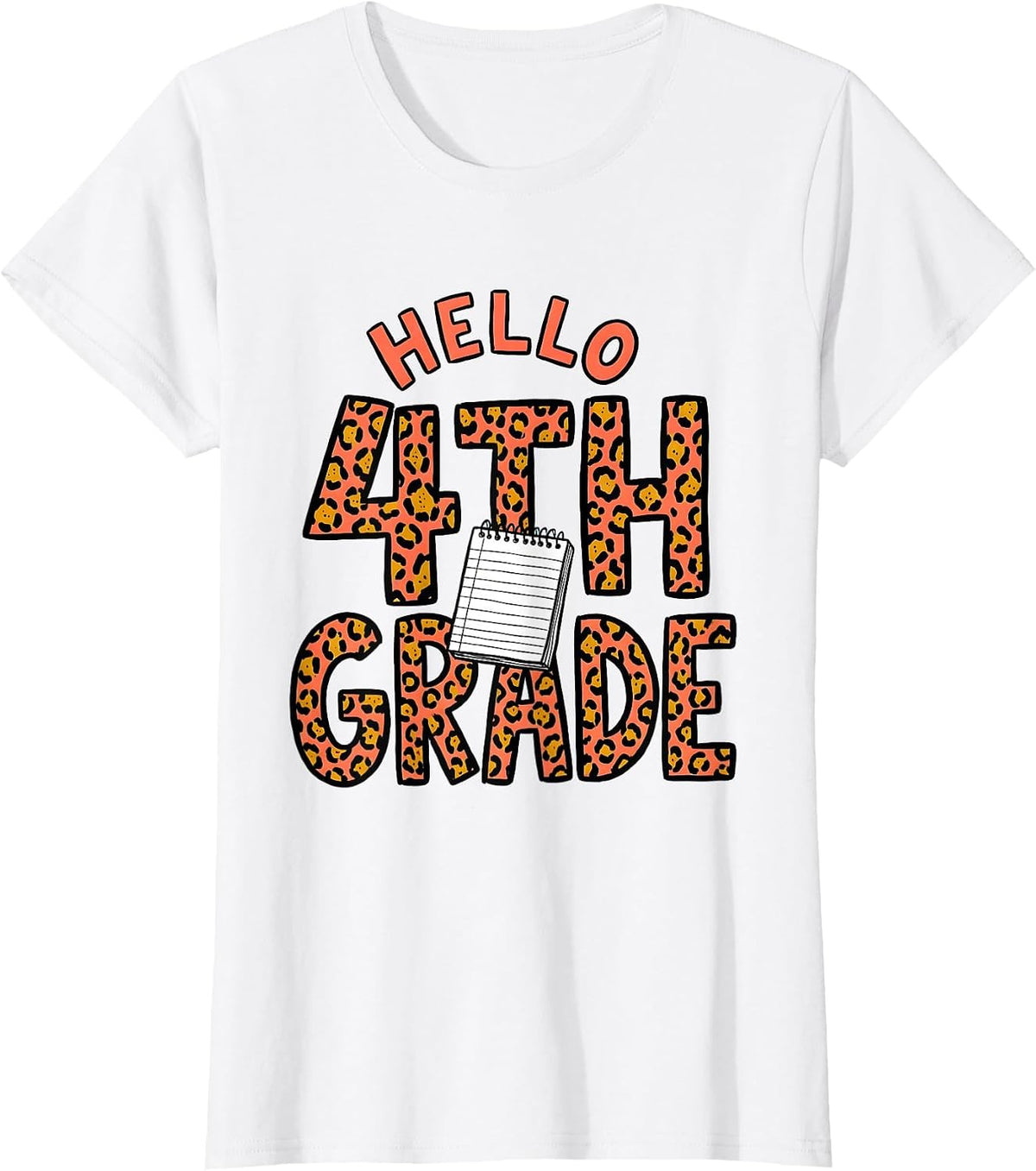 Women's Hello 4th Grade Kids Girl Teacher Back To School 2026 T-Shirt - White