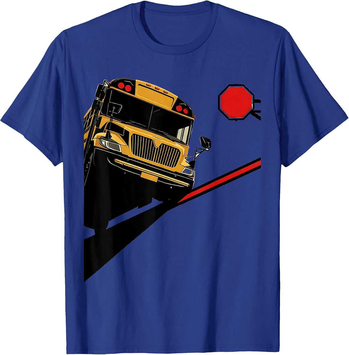 School Bus Driver Mask Funny Transportation Squad T-Shirt - Royal Blue