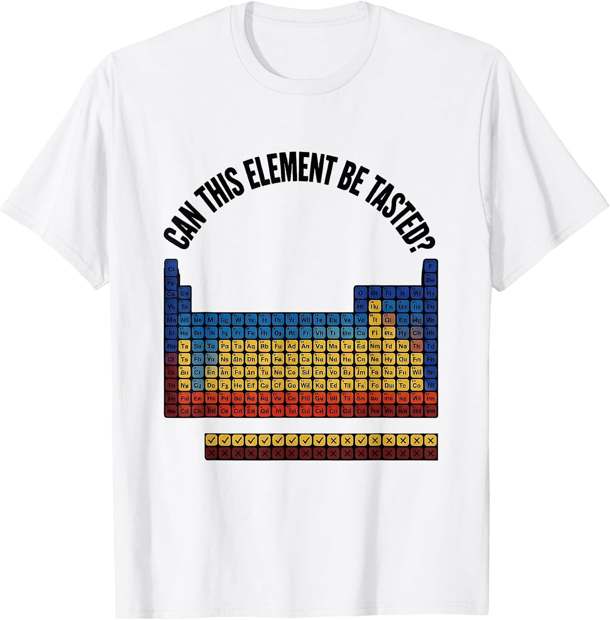 Men's Can This Element Be Tasted Funny Periodic Table Chemistry T-Shirt - White