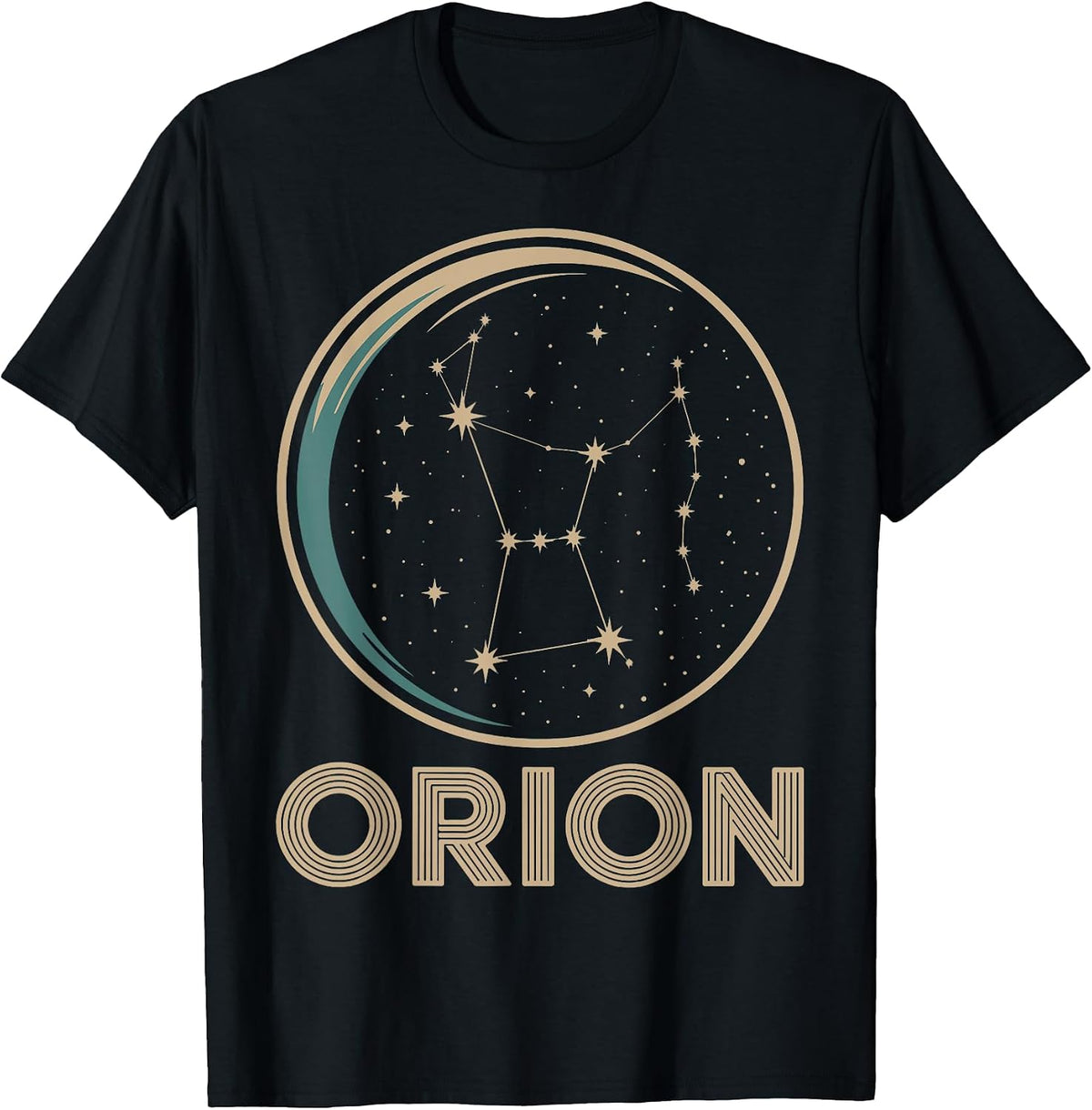 Orion Constellation Stargazing Astronomy Gift T-Shirt - As Pictured