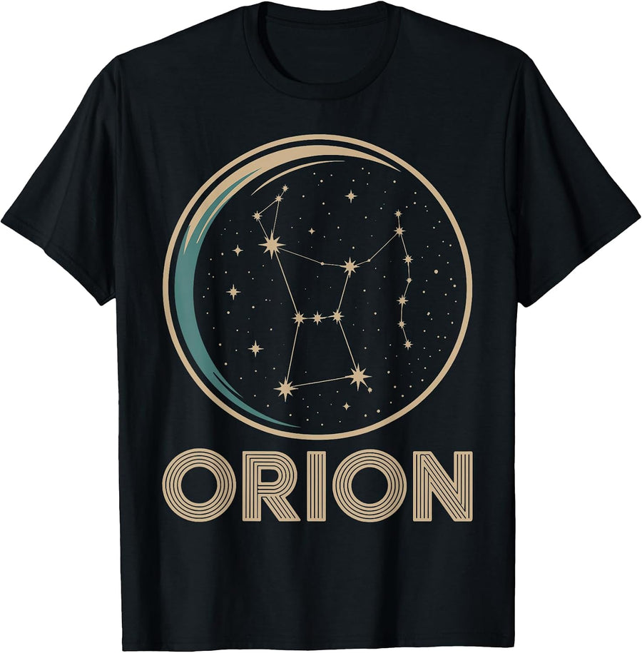 Orion Constellation Stargazing Astronomy Gift T-Shirt - As Pictured