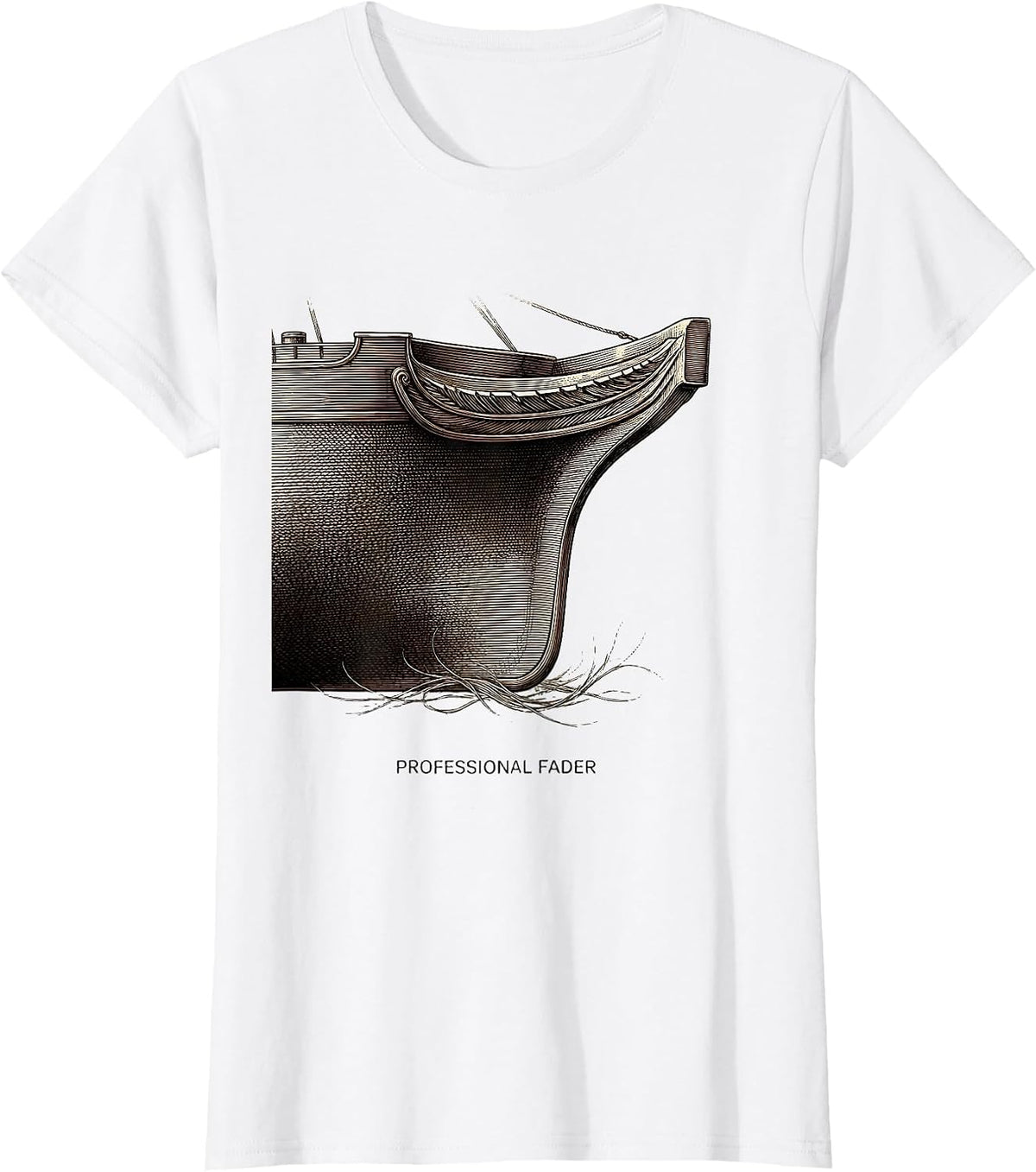 Women's Professional Fader Hairdresser Barber Humor Gift T-Shirt - White