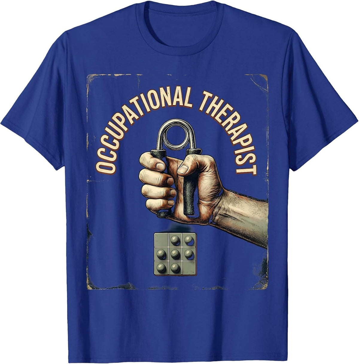 Occupational Therapist Vintage OT Month Retro Celebration T-Shirt - Royal Blue