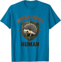 Hedgie's Favorite Human Vintage Cute Hedgehog Pet Lover T-Shirt - Sapphire Blue