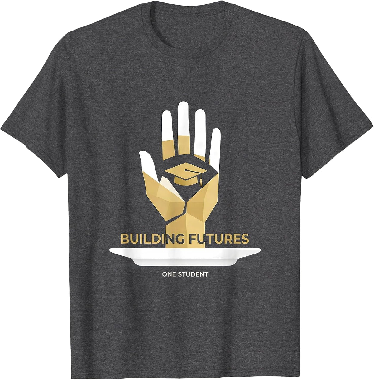 Building Futures One Student School Counselor T-Shirt - Dark Heather Grey