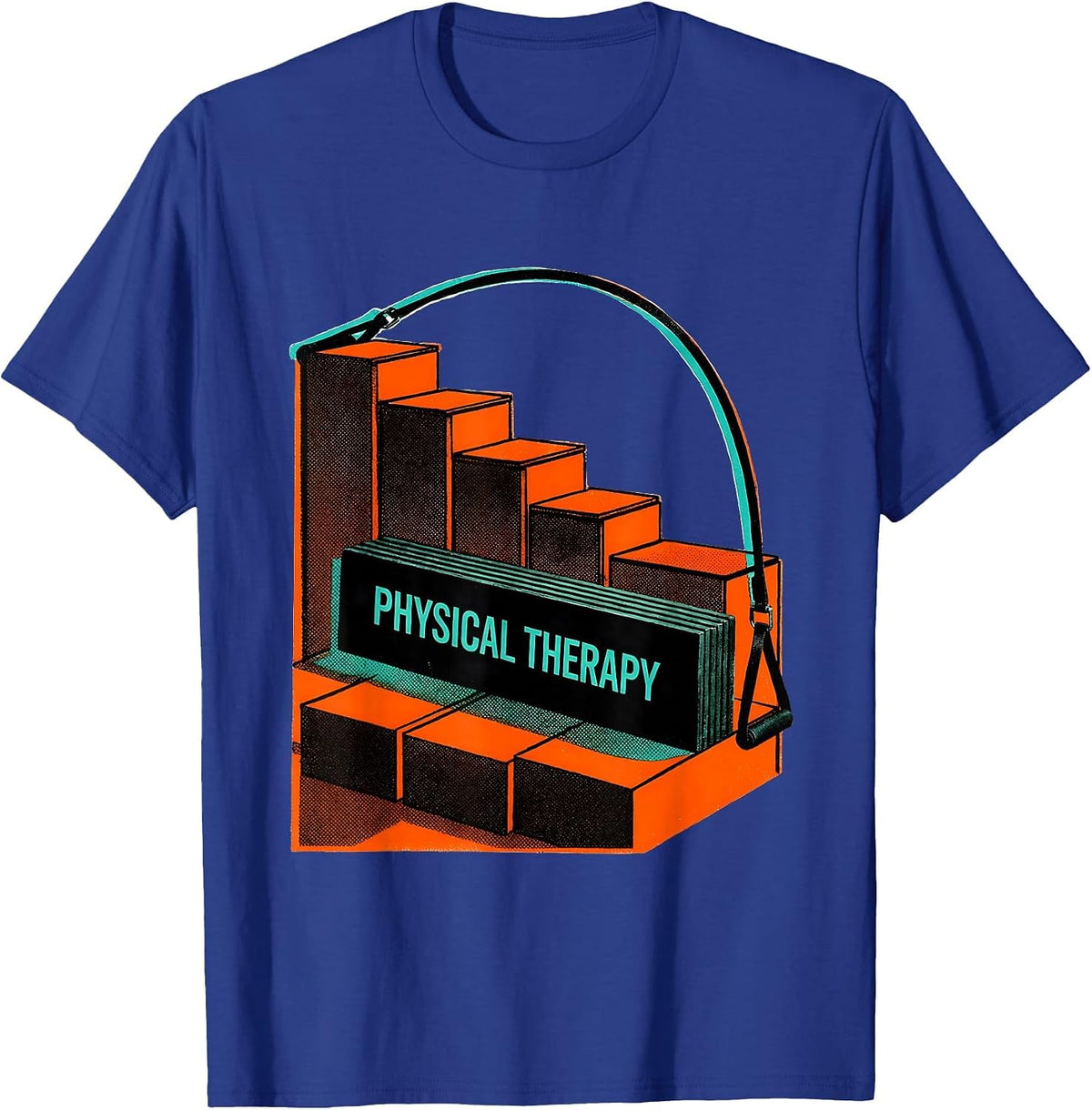 Physical Therapy Risograph Occupational Therapist PT Student T-Shirt - Royal Blue