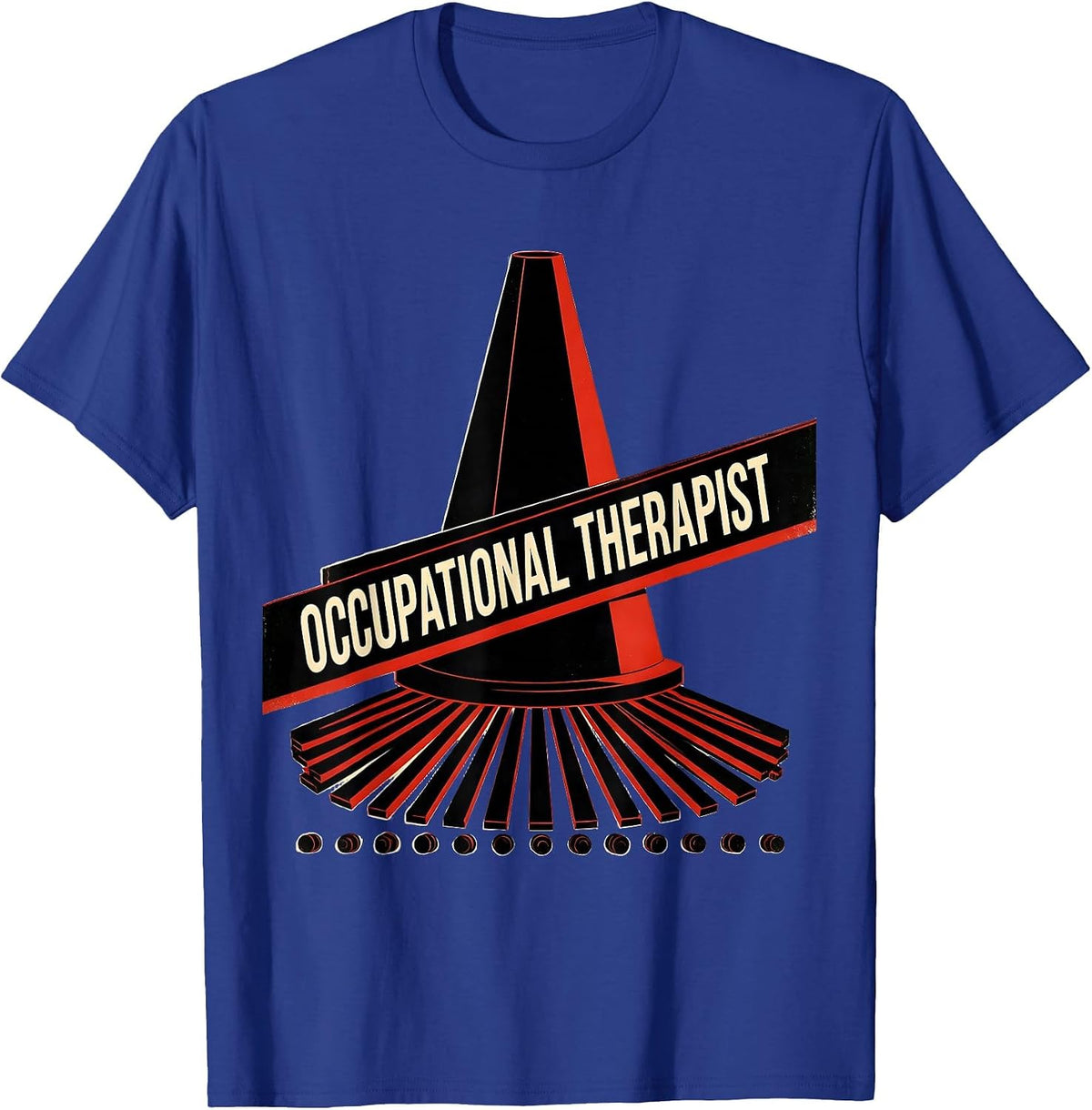 Men's Occupational Therapist Constructivist Poster OT Work Pride T-Shirt - Royal Blue
