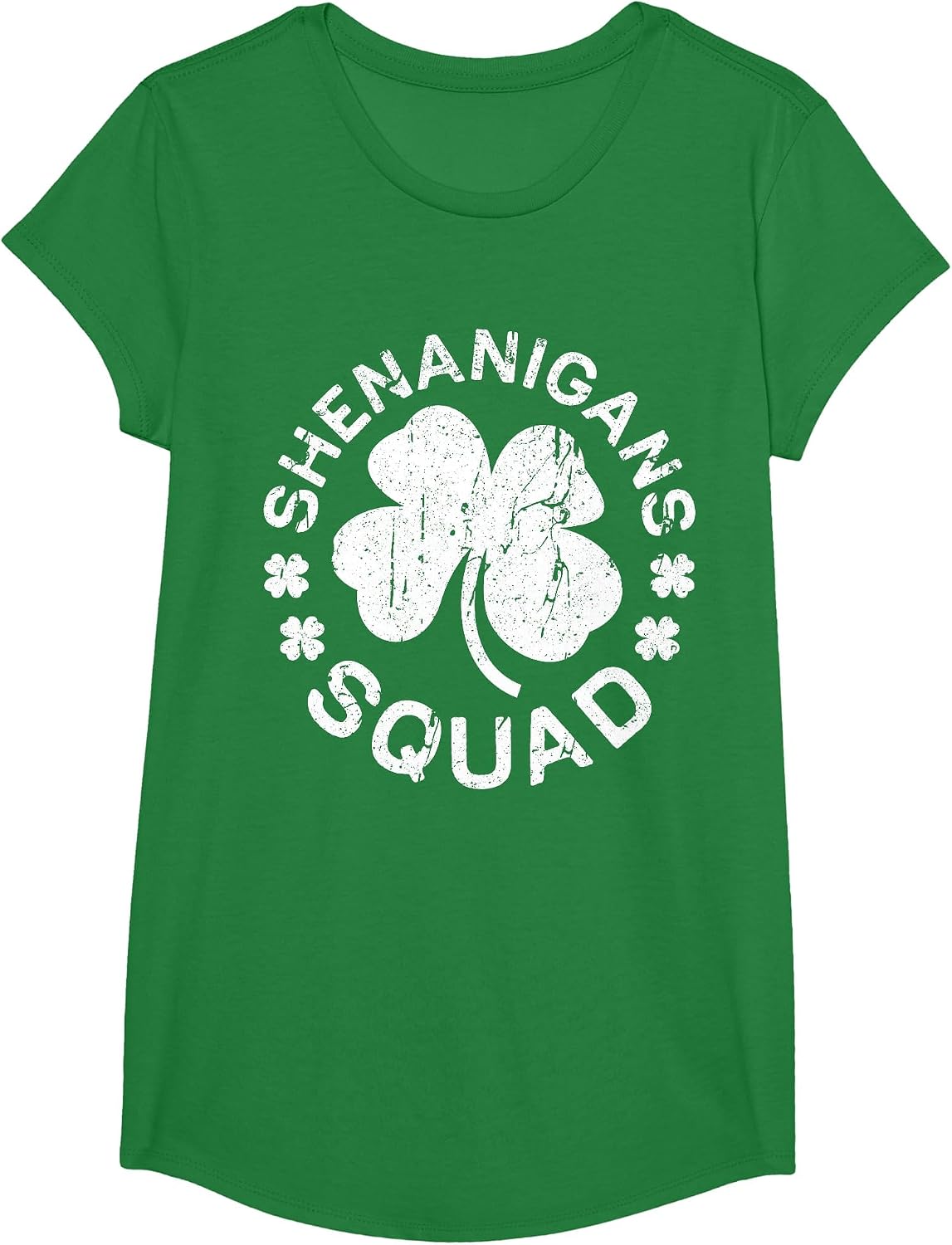 Shenanigans Squad Shirt Irish Men Women Kids St Patricks Day T-Shirt - Girls Kelly Green