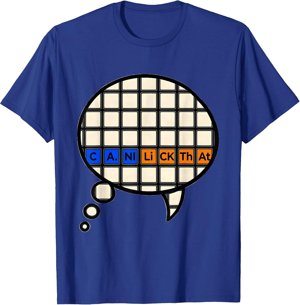 Men's Can I Lick That Funny Periodic Table Science Teacher Gift T-Shirt - Royal Blue