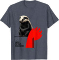 I Was Simply Passing By Funny Honey Badger Animal Lover T-Shirt - Heather Blue