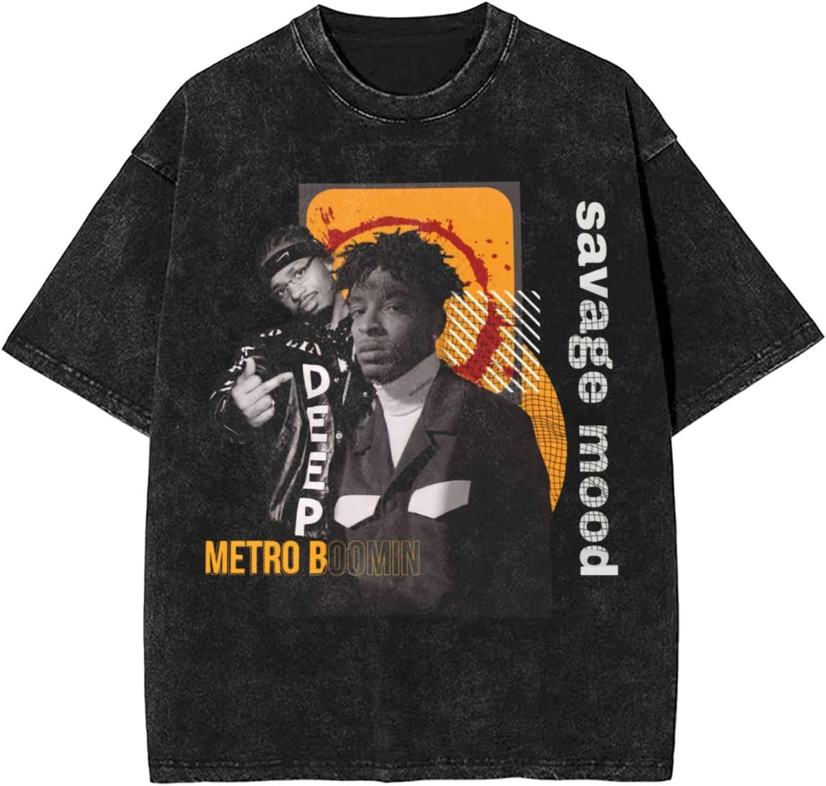 Men Novelty T-Shirt Short Sleeve Unisex Teens Cotton Shirt - Black 5