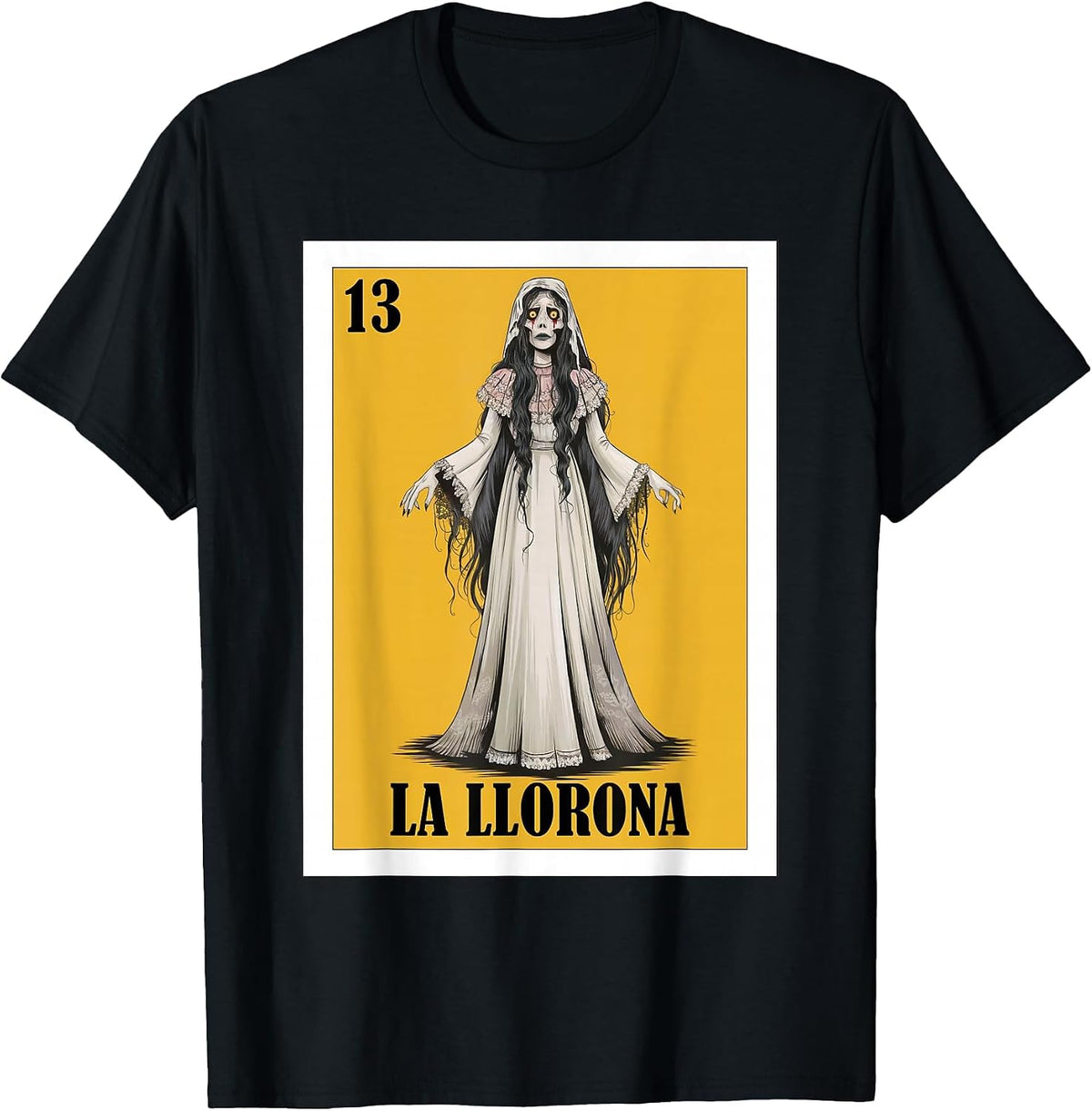 Mexican Halloween or Cinco de Mayo Design - La Llorona T-Shirt - Black