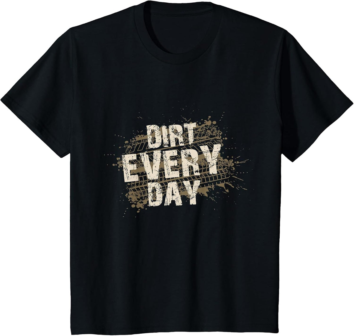 Dirt Every Day - Dirt Track Racing Design T-Shirt - Black