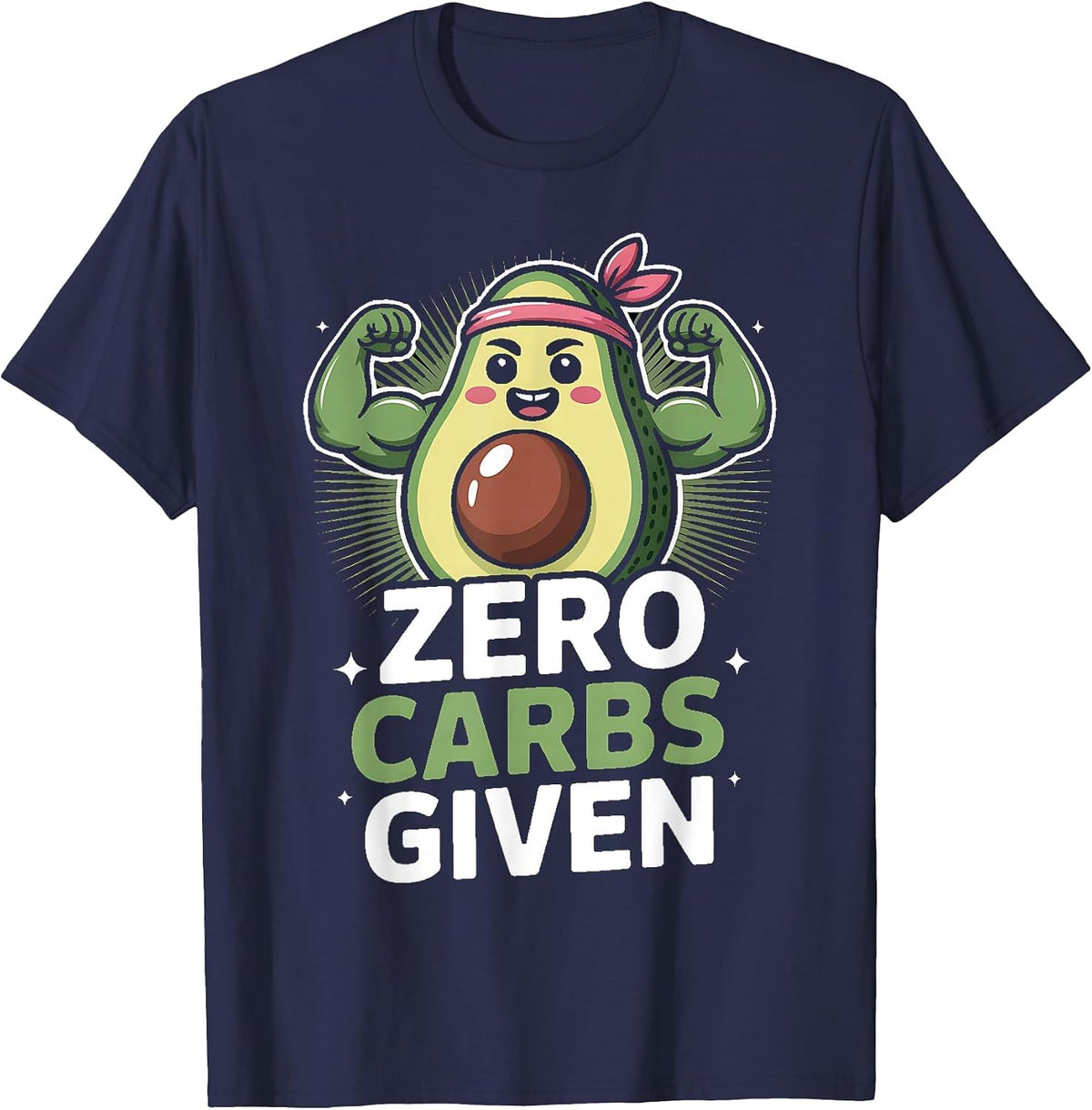 Low Carb Keto Zero Carbs Given T-Shirt - Navy Blue