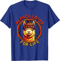 Alpaca Lover For Life Peruvian Design T-Shirt - Royal Blue