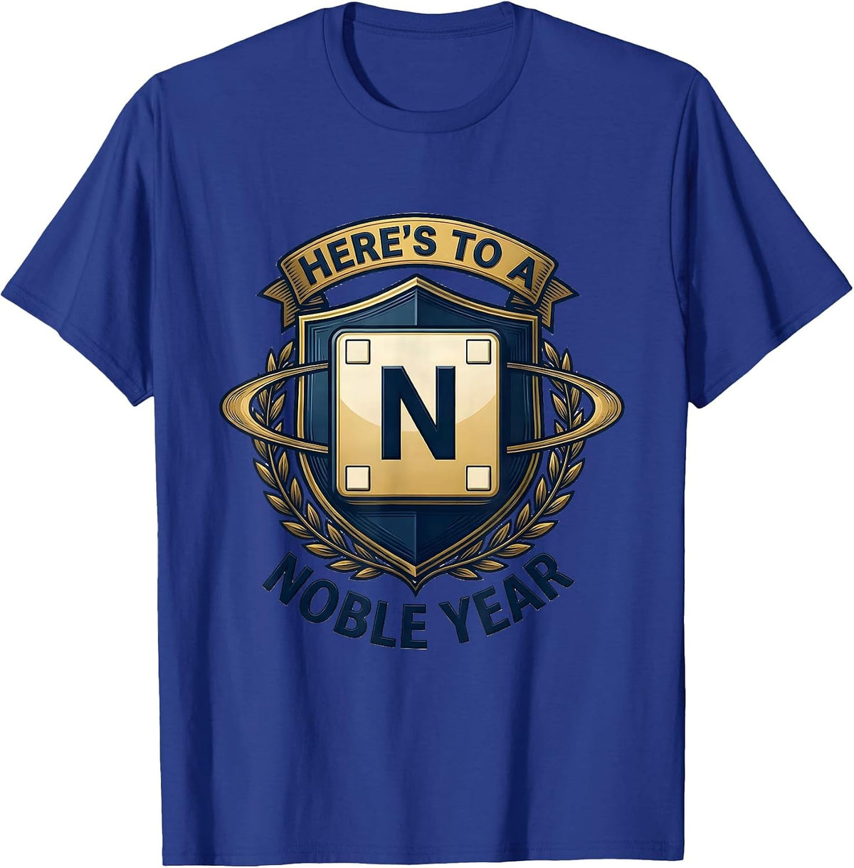 Men's Here's To A Noble Year Funny Chemistry Science Teacher Gift T-Shirt - Royal Blue