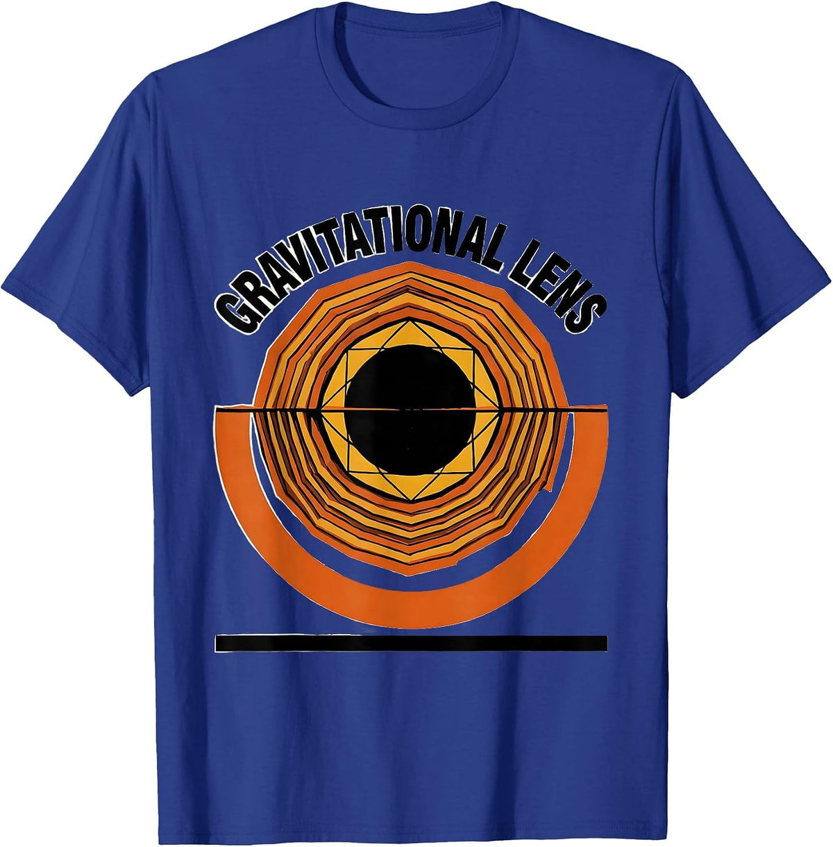 Men's Gravitational Lens Black Hole Astrophysics Science T-Shirt - Royal Blue