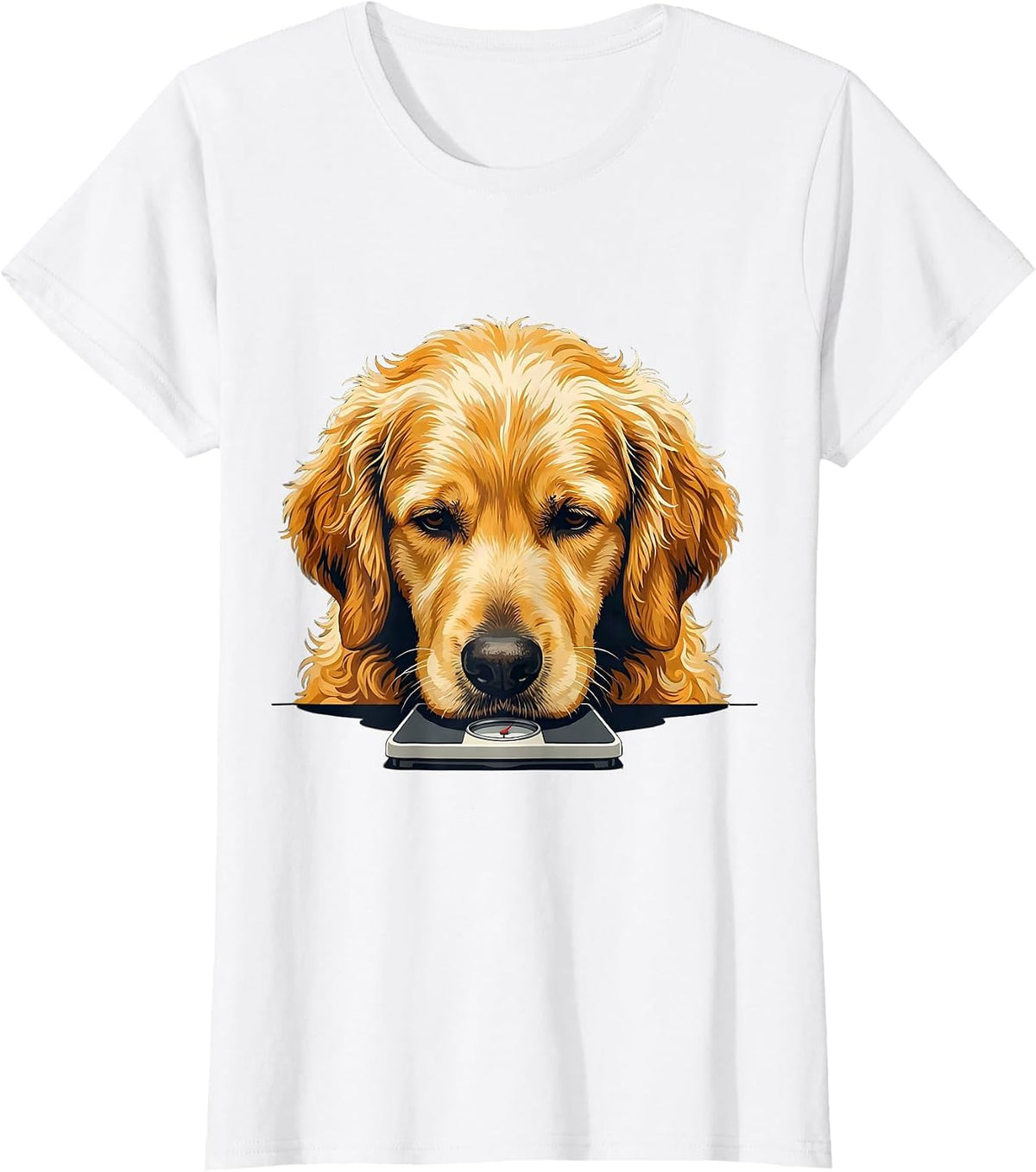 Women's Goldendoodle Head-on Calm Doodle Owner Humor T-Shirt - White