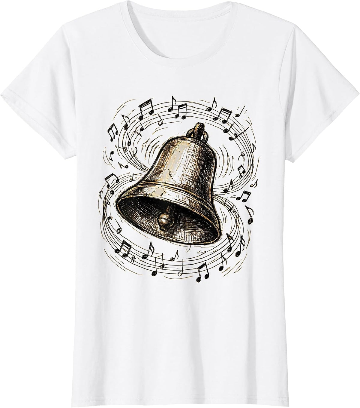 Women's 4th Grade Teacher School Bell Ringing Art T-Shirt - White