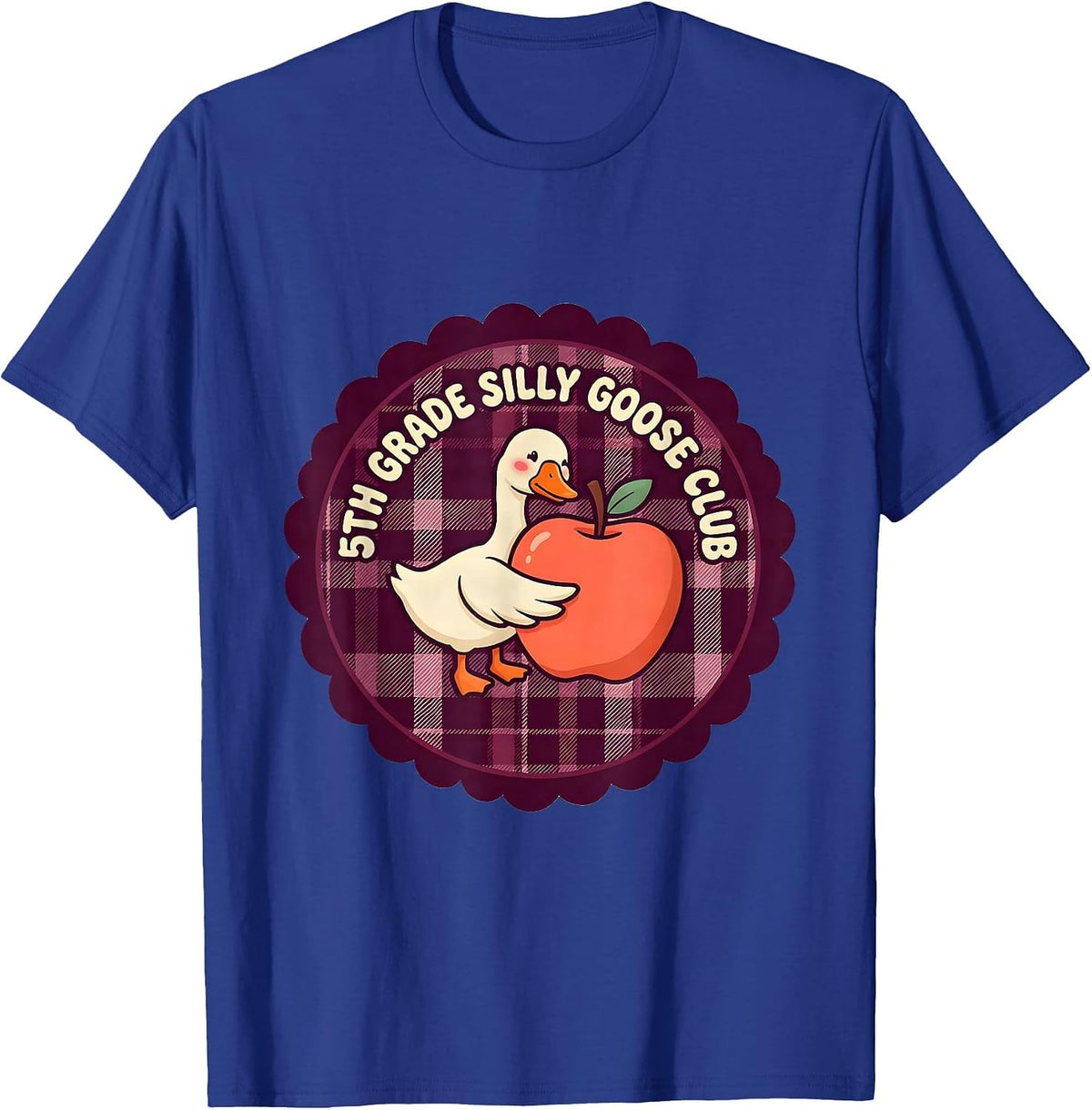 Men's 5th Grade Silly Goose Club Cute Teacher Back To School T-Shirt - Royal Blue
