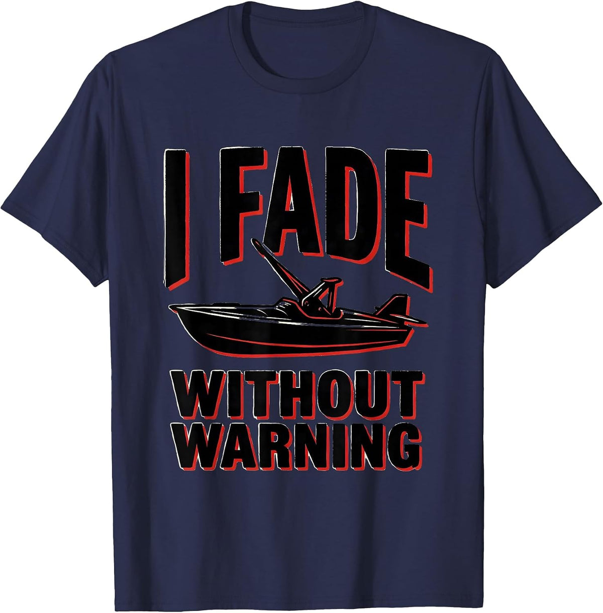 I Fade Without Warning Tattoo Humor Hairdresser Barber Gift T-Shirt - Navy Blue
