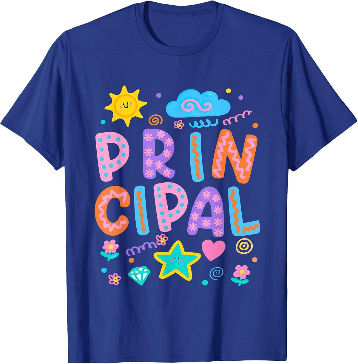 Principal School Staff Appreciation Elementary-School Women T-Shirt - Royal Blue