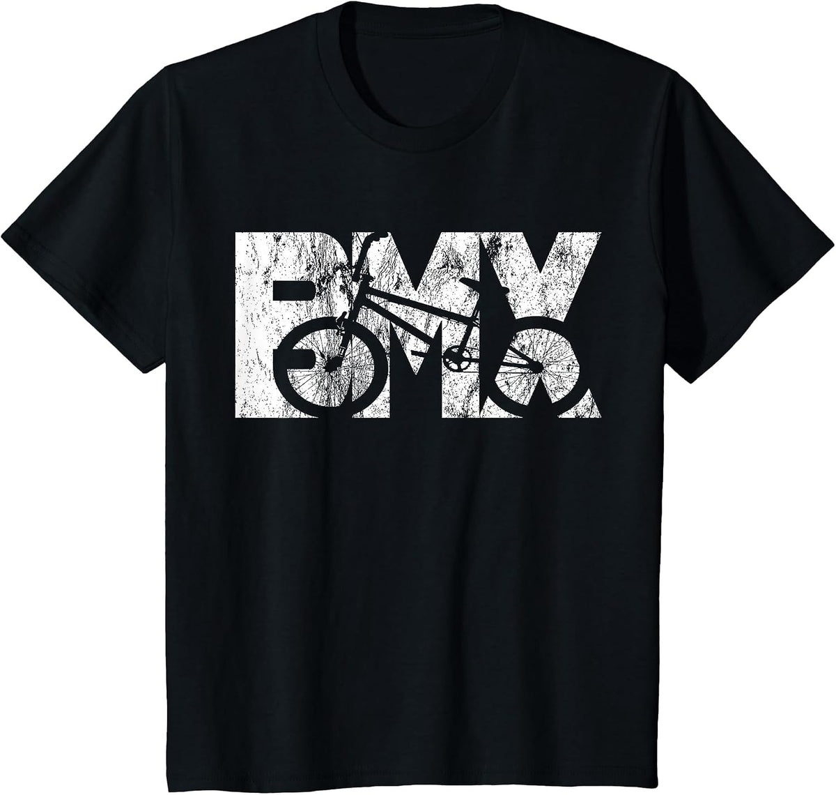 Cool Vintage BMX Bike Fan Racing for Biker Boys Girls Kids T-Shirt - Black