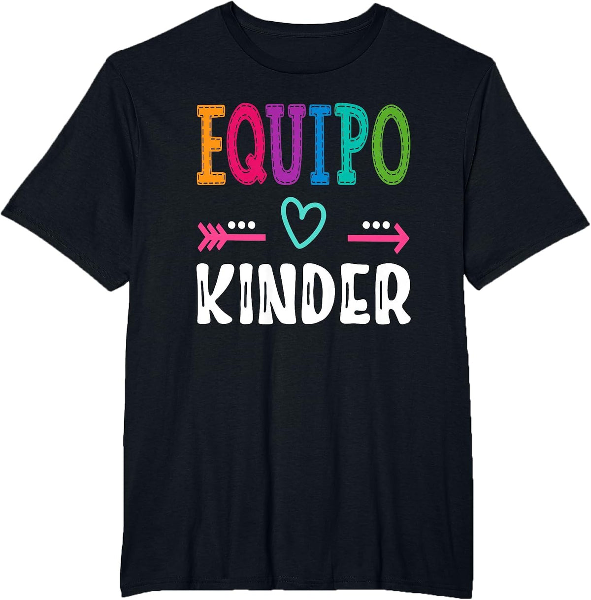 Equipo Kinder Espanol Spanish Teacher Team T-Shirt - Black