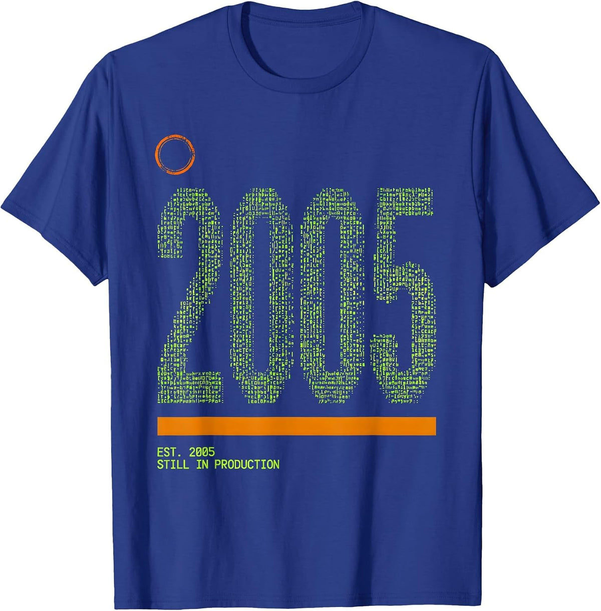 Est. 2005 Still In Production Vintage Birthday Edition T-Shirt - Royal Blue