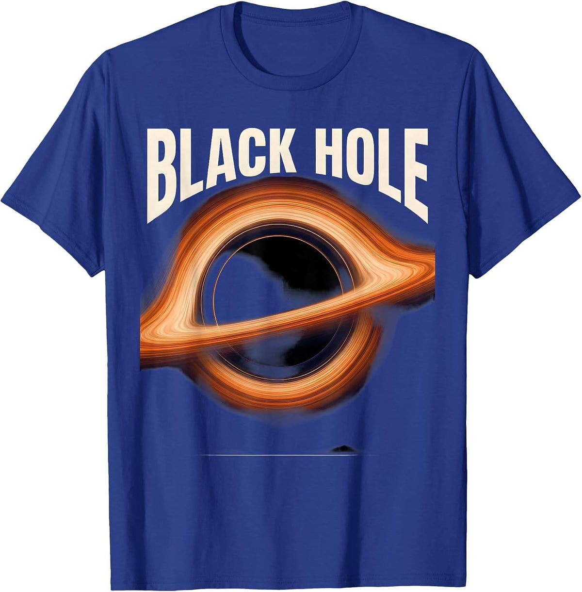 Black Hole Gradient Science Illustration Astrophysics Gift T-Shirt - Royal Blue