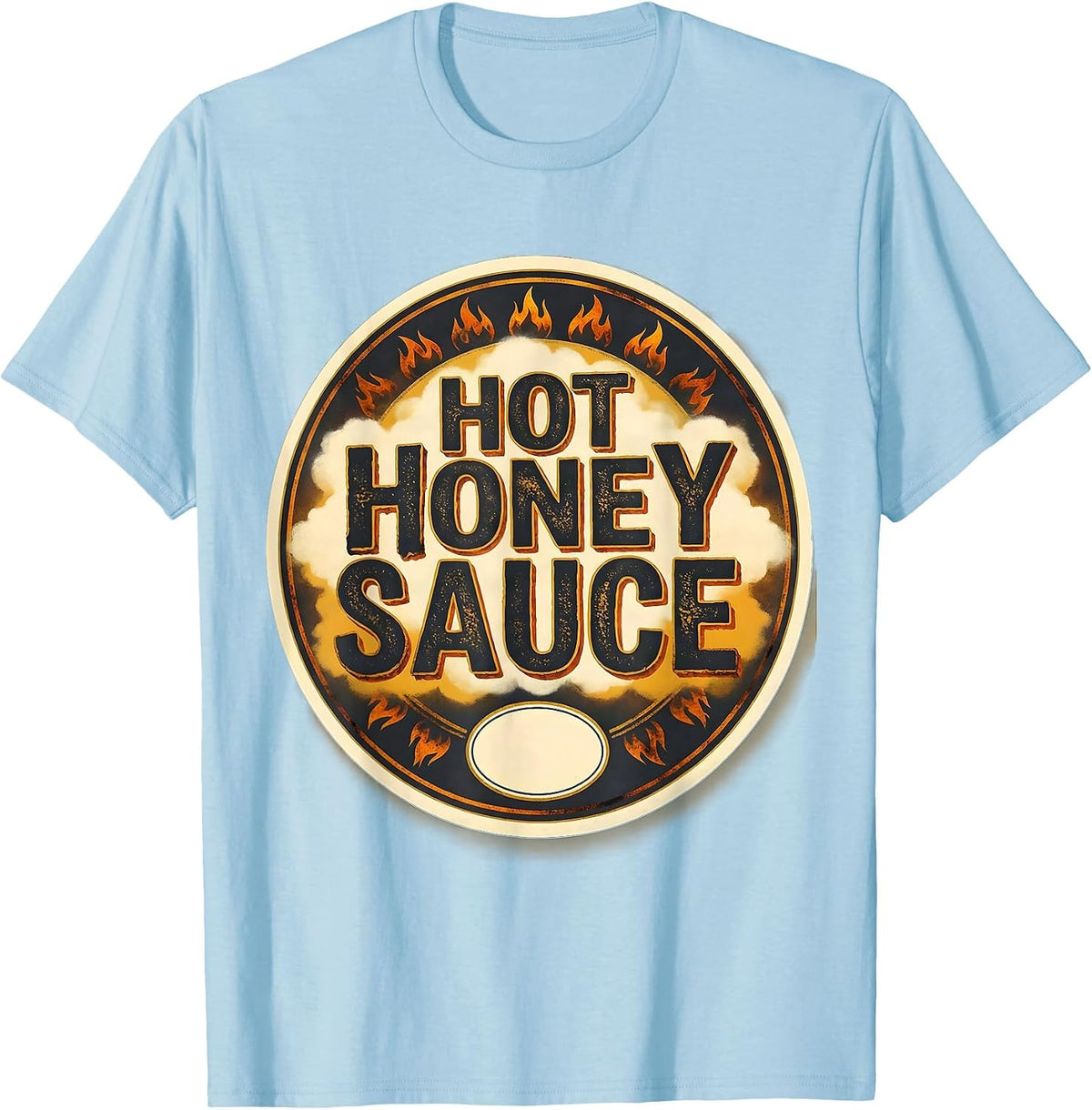 Men's Hot Honey Sauce Halloween Condiment Group Costume Humor T-Shirt - Baby Blue